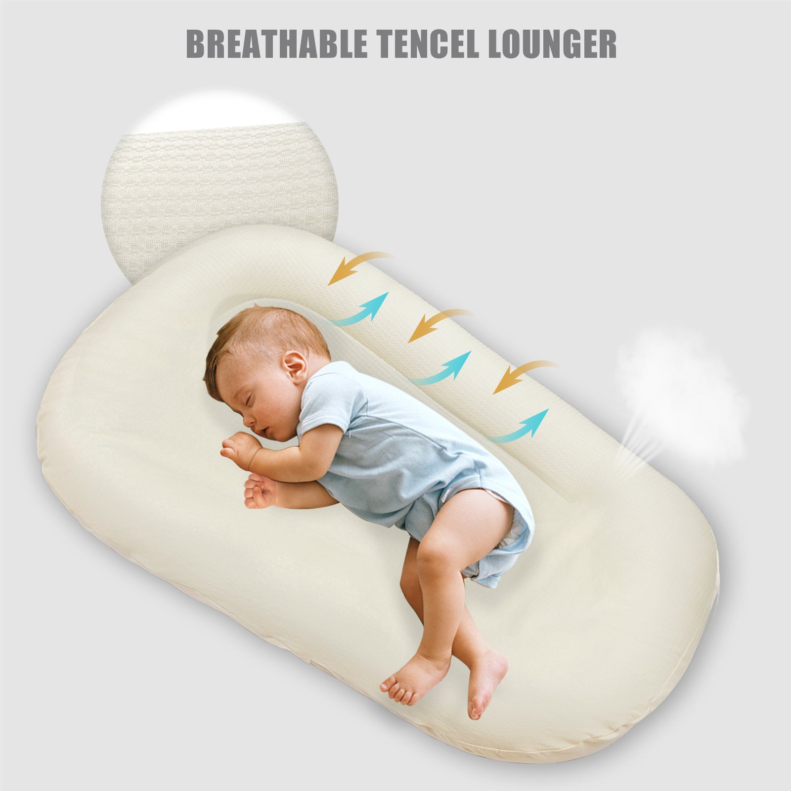 Baby Nest Bed Sleeper Mint Co Pod Newborn Snuggle Cocoon Crib Bed New Sleep  