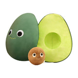 Cuttable Avocado Plush Toy，Interactive Avocado Stuffed Toy，Soft and Sliceable Plush Avocado，Playful Cut-and-Play Avocado，Adorable Plush Food Toy