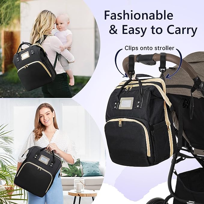 Large Capacity Mommy Bag Travel Hand Held Shoulder Bag For Women  Fashionable Backpack With Insulation Bag Can Be Hung On A Stroller, Shop  On Temu And start Saving