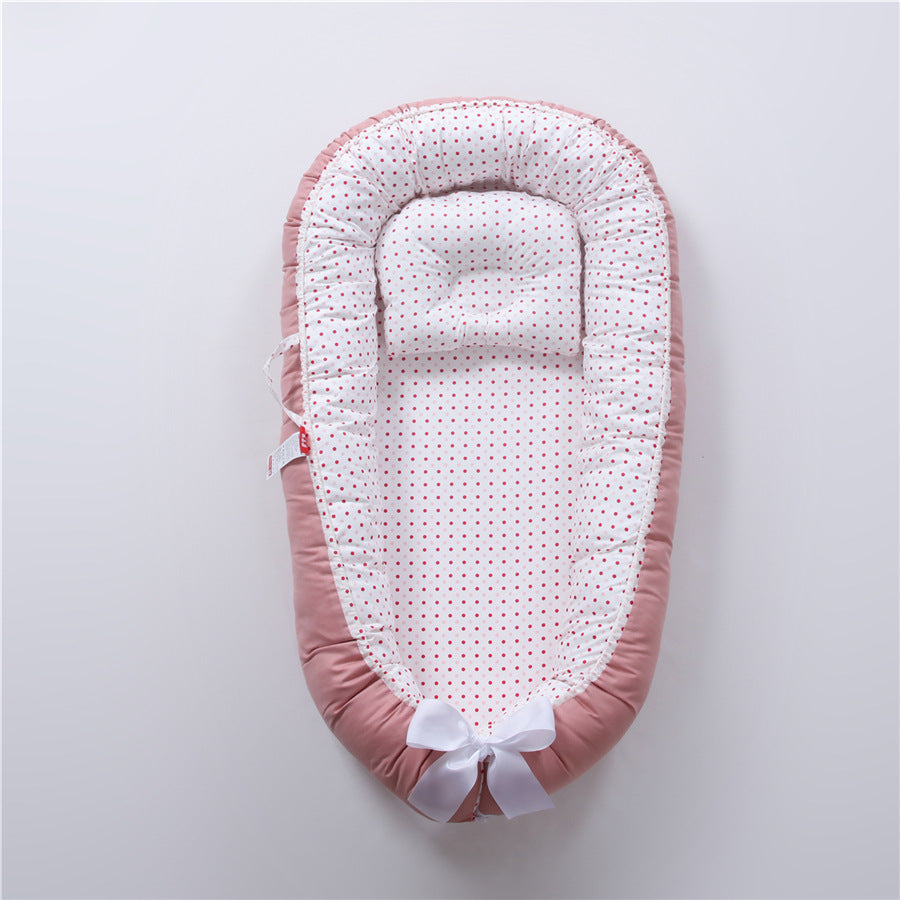Nest Bed Baby Polka Dot Red