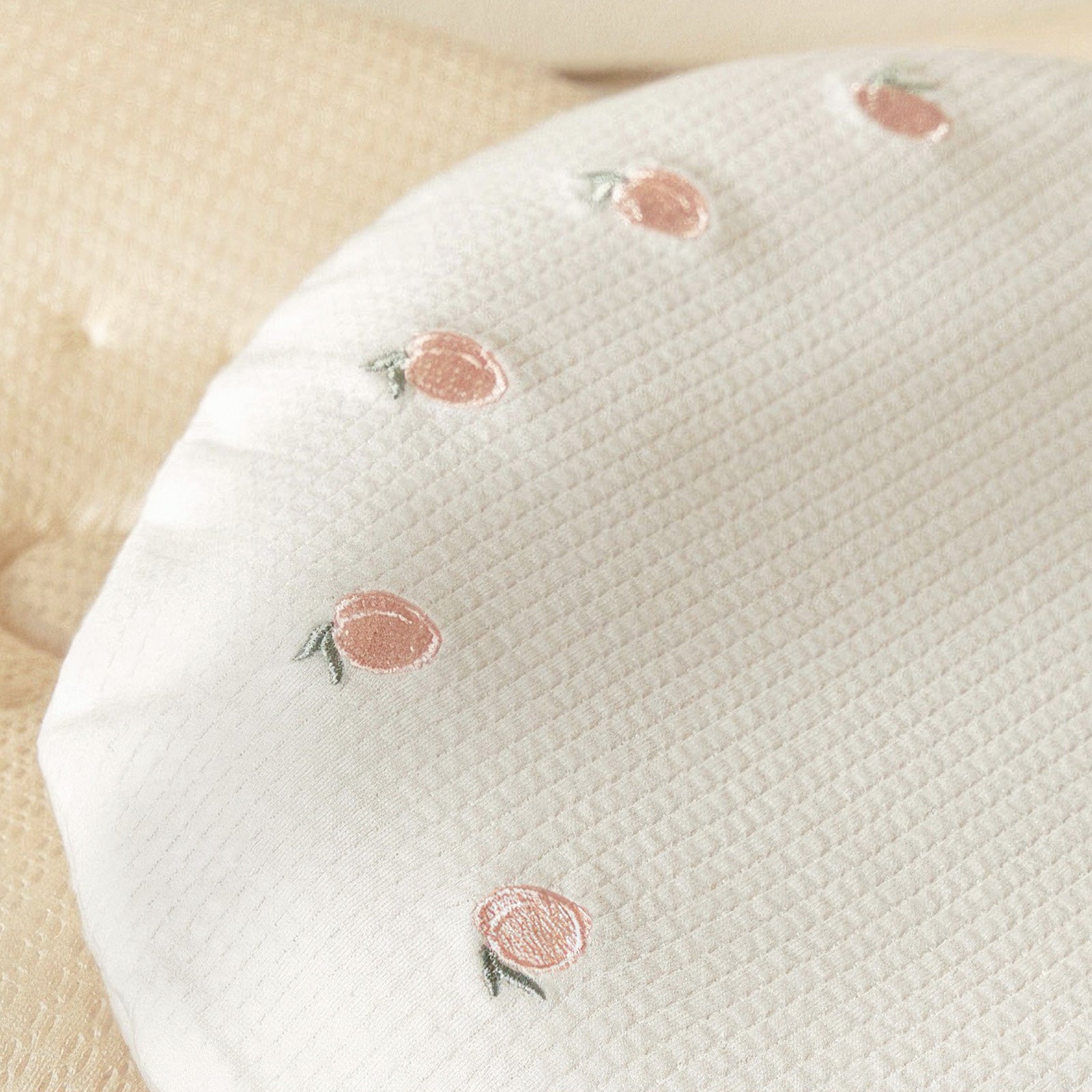 Baby Breathable Cotton Pillowcase（4 Patterns） Peach